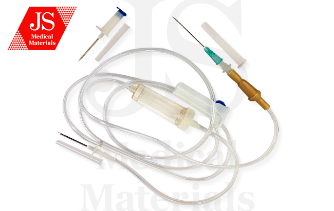 Система переливання інфузійних розчинів (з метал.голкою) JS